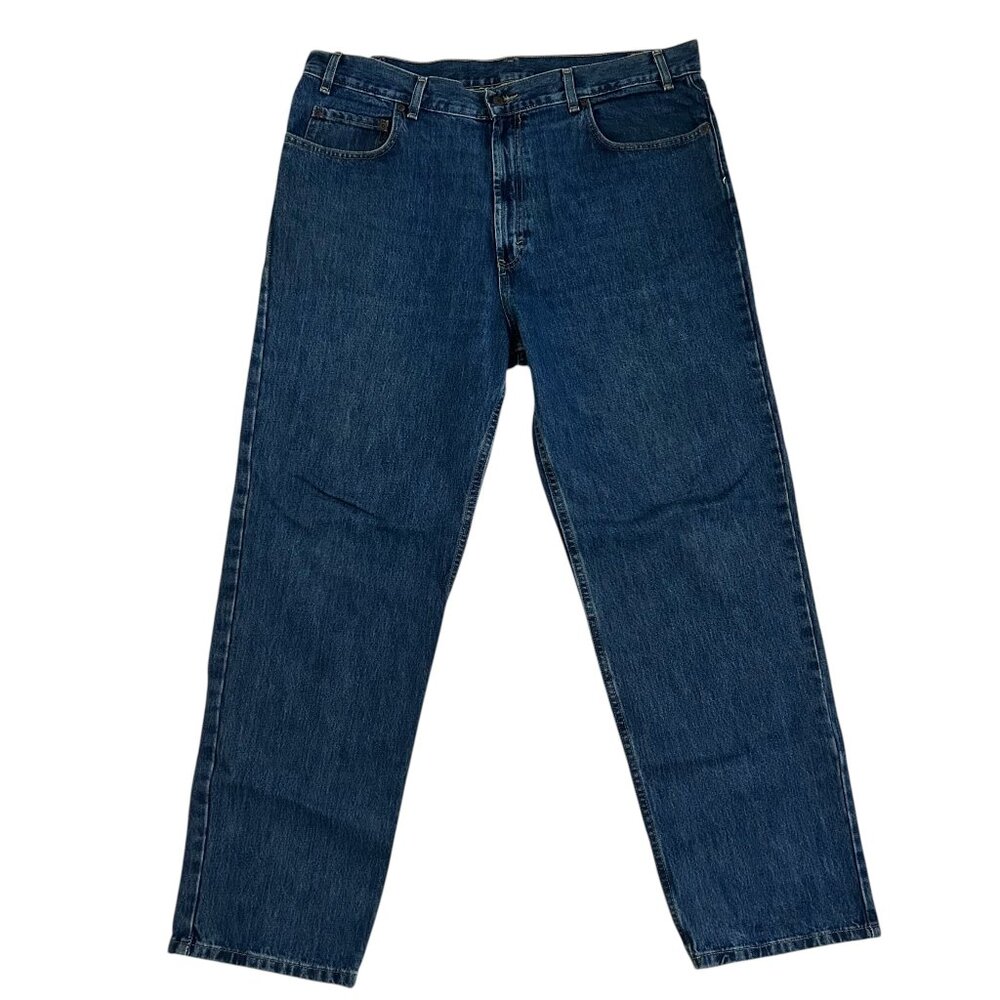 Kirkland Signature Men's Size 40x32 Blue Jeans Denim Pants 100% Cotton EUC